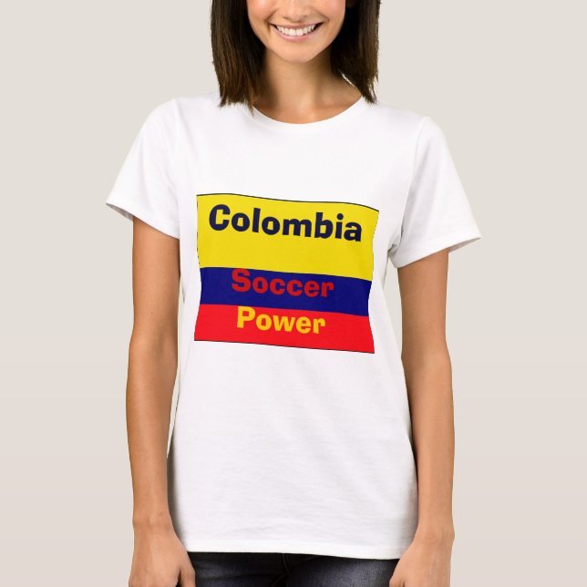 Camiseta Poder de futebol na Colômbia (Frente)
