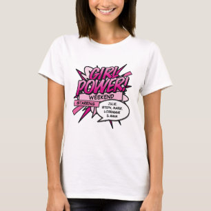 Camiseta PODER DE MENINA Personalizado Fim de Semana das Me