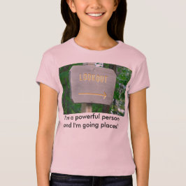 Camiseta Poder. Deixado alguém saiba que você vê seu