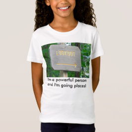 Camiseta Poder. Deixado alguém saiba que você vê seu