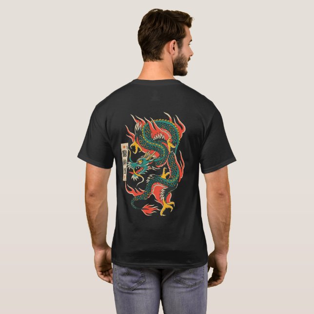 Camiseta Poder do Dragão (Parte Traseira Completa)