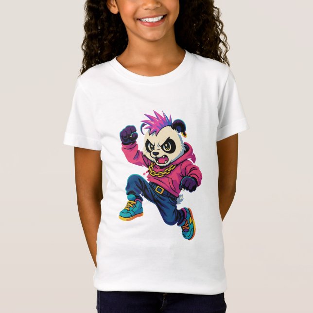 Camiseta Poder do Panda Punk (Frente)