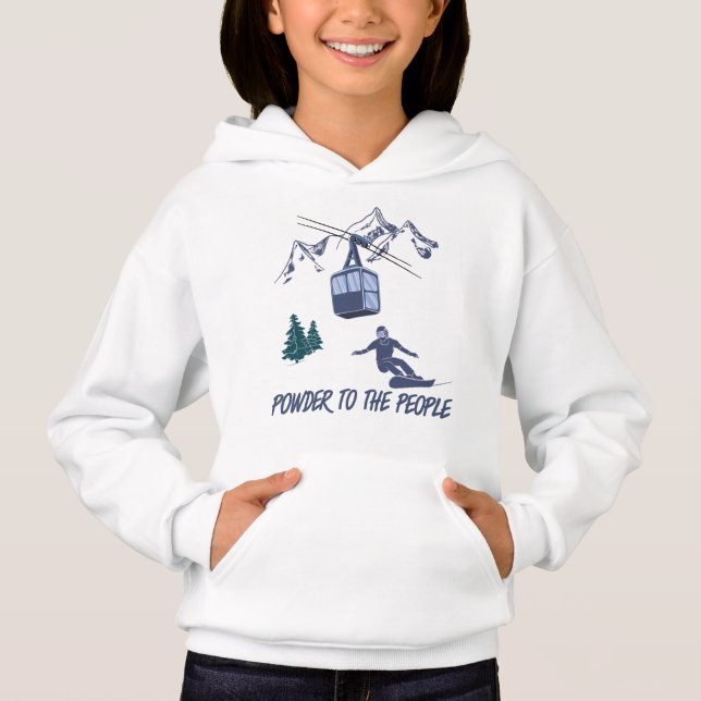 Camiseta Poder do Snowboarder para o Servidor de Esqui do P (Frente)