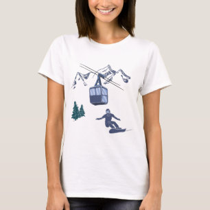 Camiseta Poder do Snowboarder para o Servidor de Esqui do P