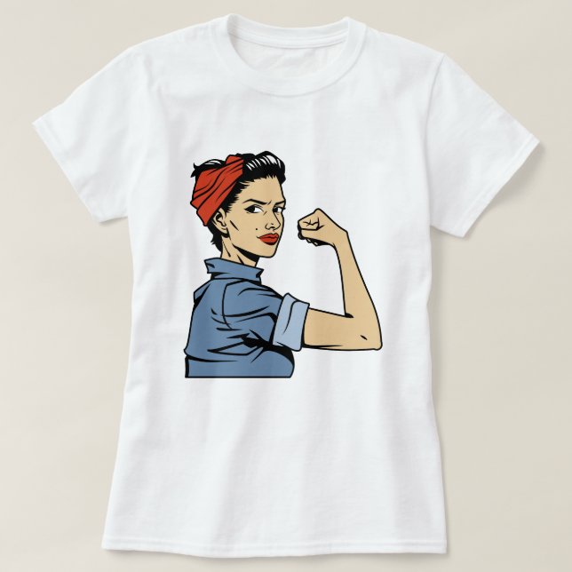 Camiseta Poder feminino - Camisa-T (Frente do Design)