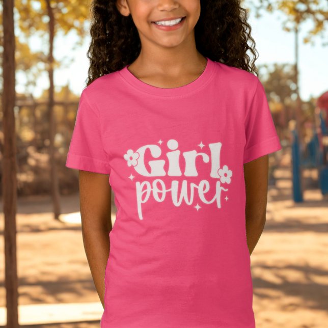 Camiseta Poder Feminino Rosa (Criador carregado)