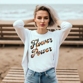 Camiseta Poder Floral Retro