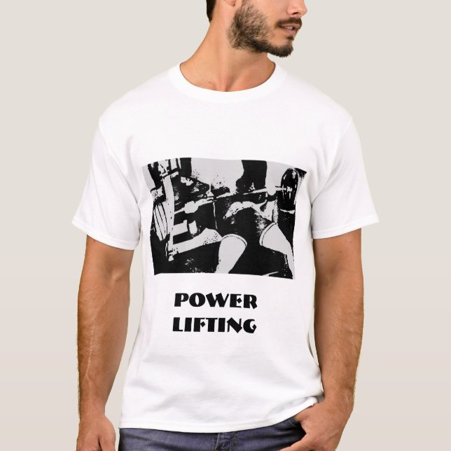 Camiseta Poder-Levantamento puro do poder (Frente)