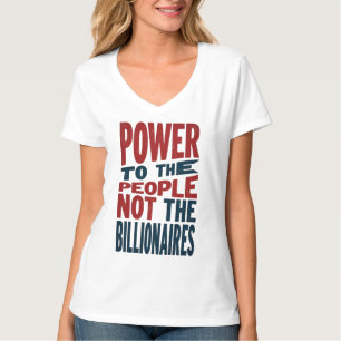 Camiseta Poder para as Pessoas, não para os ricos - Slogan
