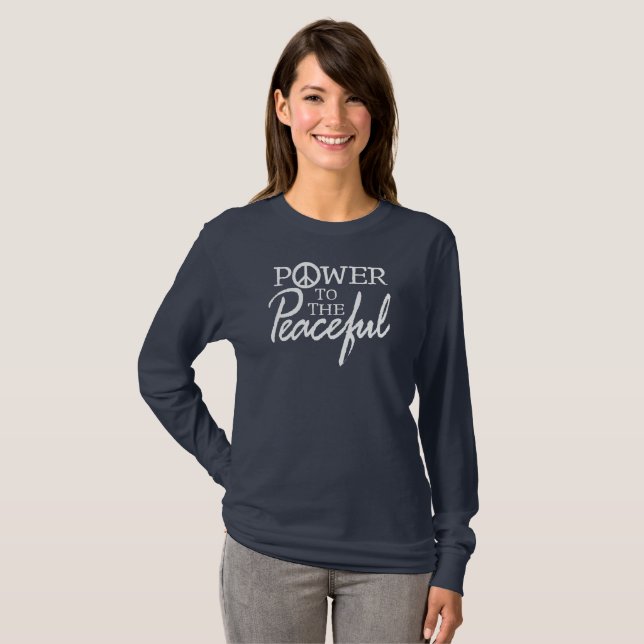 Camiseta Poder para os Pacíficos (Frente Completa)