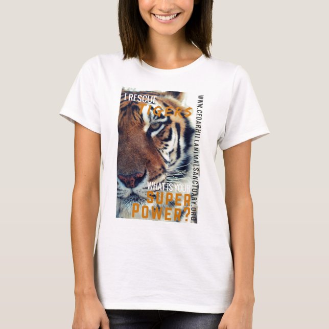Camiseta Poder super do tigre (Frente)