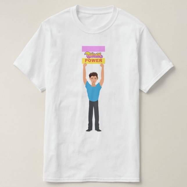 Camiseta Poder Twink Orgulho Gay LGBTQ+  (Frente do Design)