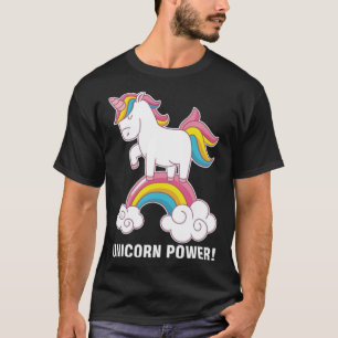 Camiseta poder unicórnio ama diversão