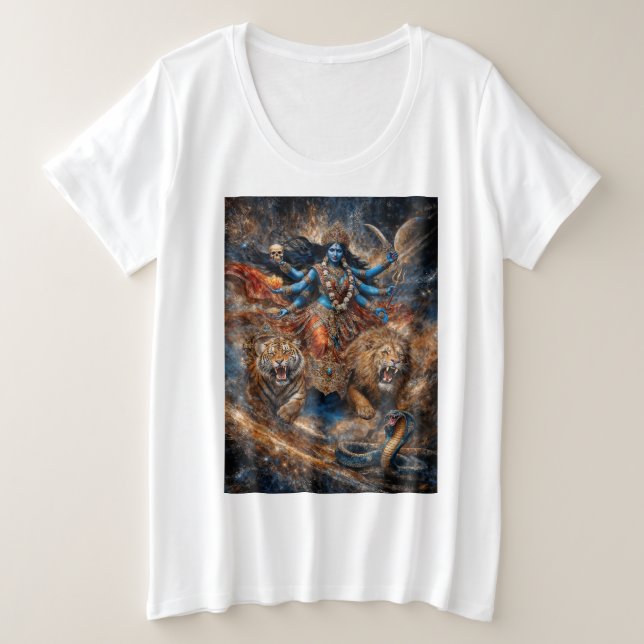 Camiseta Poderes do Universo da Deusa Kali (Frente do Design)
