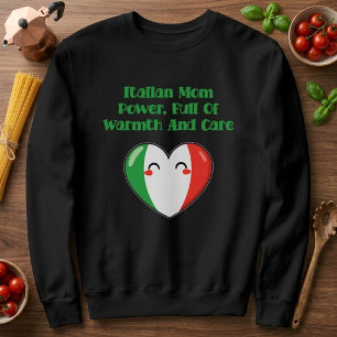 Camiseta Poderosa Mãe Italiana Cheia de Calor e Carinho