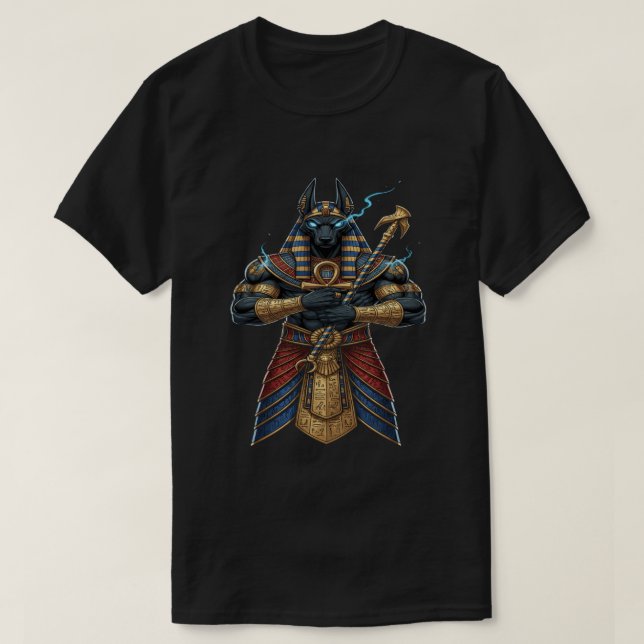 Camiseta Poderosa múmia faraó - Antigo rei egípcio de Po (Frente do Design)