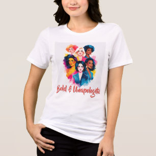 Camiseta Poderosas Mulheres Aquarelas