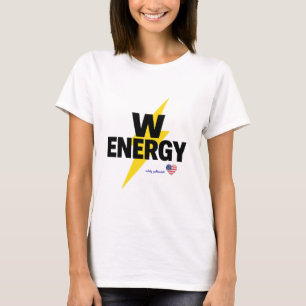 Camiseta Poderoso Design Motivacional de Raio de Energia