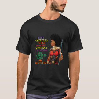 Camiseta Poderoso Gráfico Mulher Guerreira Tribo Negra Rei 