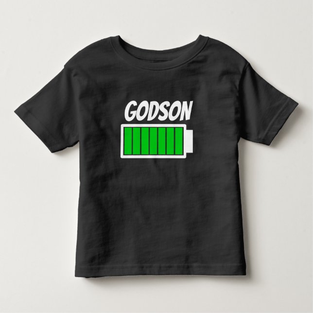 Camiseta Poderoso Humor Energético de Alta Bateria de Godso (Frente)