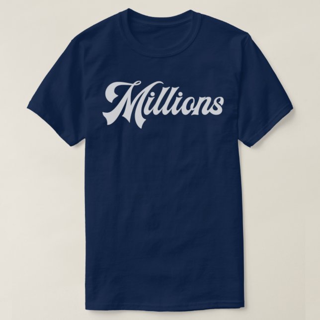 Camiseta Poderoso Milhões de Declarações de Uma Palavra (Frente do Design)