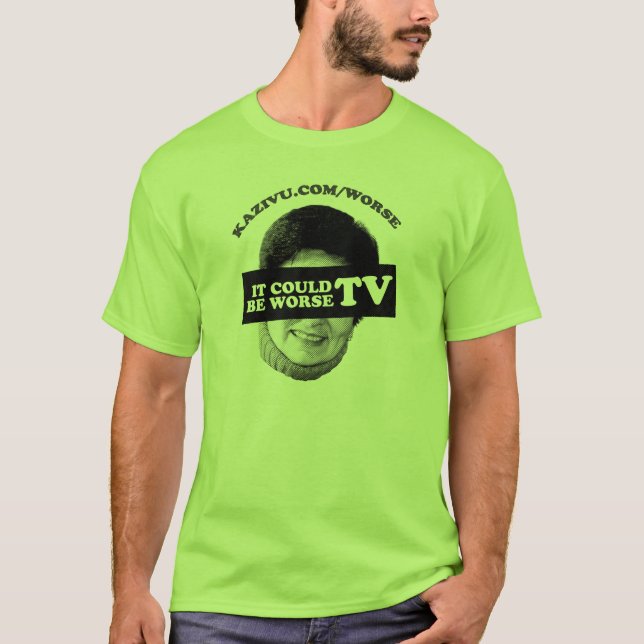 Camiseta Podia ser uma tevê mais má (Frente)