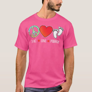 Camiseta Podiatrista de Paz Pé Podiatrista Pé Gráfico