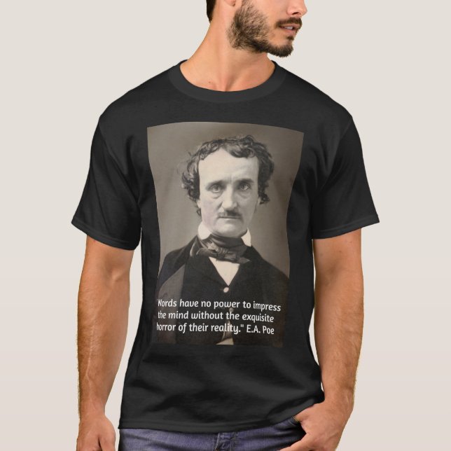 Camiseta Poe Cotação sobre o Poder das Palavras (Frente)