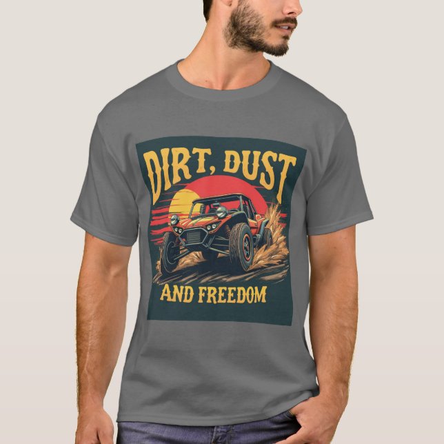Camiseta Poeira e liberdade de diafragma - resistente (Frente)