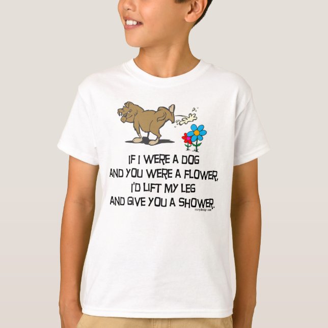Camiseta Poema de Cachorro Engraçado (Frente)