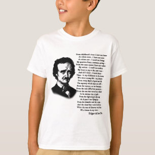 Camiseta Poema de Edgar Allan Poe SOZINHO