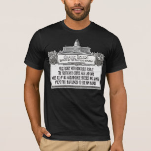 Camiseta Poema de Hillaire Belloc:  O funeral do político