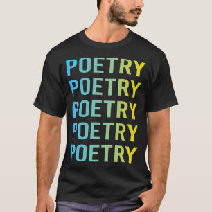 Camiseta Poema de Poesia Amarelo Azul