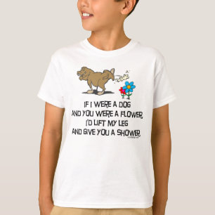 Camiseta Poema engraçado do cão