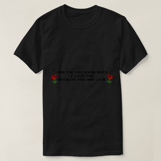 Camiseta poema final da minecraft (Frente do Design)