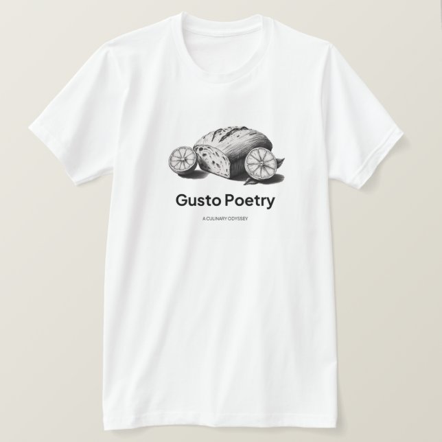 Camiseta Poesia de Loaf & Orange Gusto (Frente do Design)