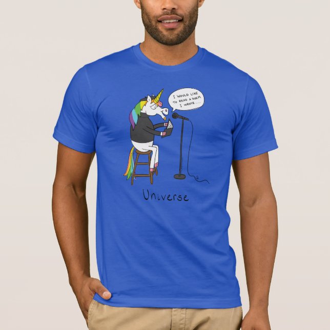 Camiseta Poesia de Unicórnio Engraçado (Frente)