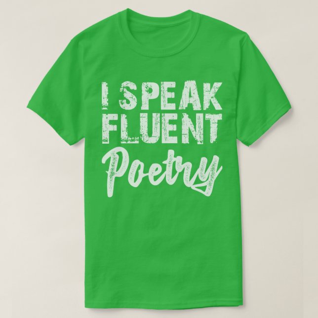 Camiseta Poesia eu falo poesia fluente w (Frente do Design)