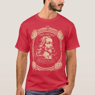 Camiseta Poeta 14 da literatura literária de Shakespeare