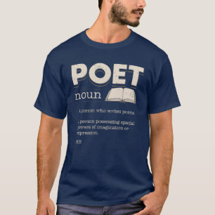 Camiseta Poeta Definição Engraçado Laureate Novelty