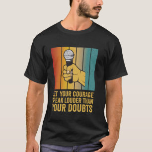 Camiseta Poetry Slam Deixe Sua Coragem Falar Mais Alto Slam