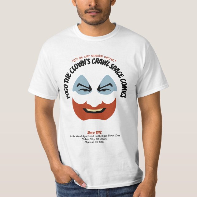 Camiseta Pogo a história em quadrinhos do espaço do (Frente)