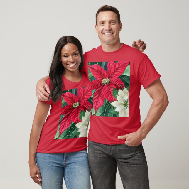 Camiseta Poinsettia (Unissex)