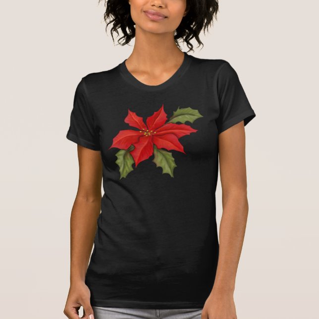 Camiseta Poinsettia Christmas (Frente)