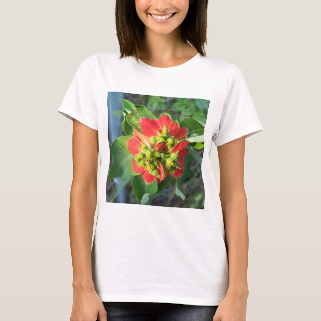 Camiseta Poinsettia selvagem (Frente)