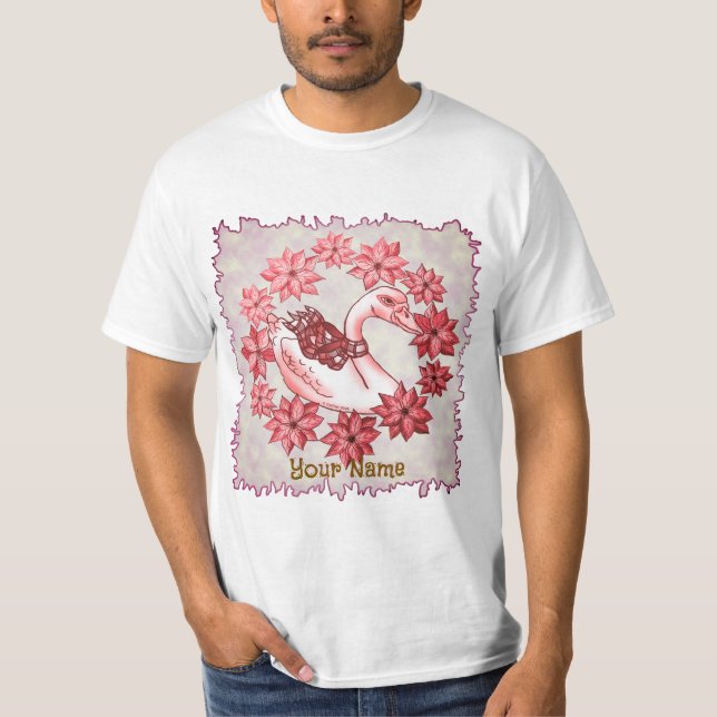 Camiseta Poinsettia Swan (Frente)