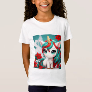 Camiseta Poinsettia Unicorn
