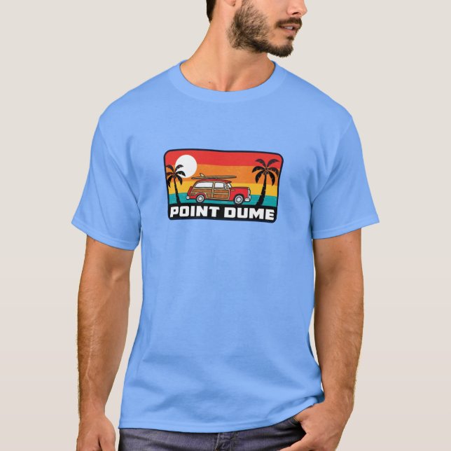 Camiseta Point Dume California Surfing Woodie Surf Surfer S (Frente)