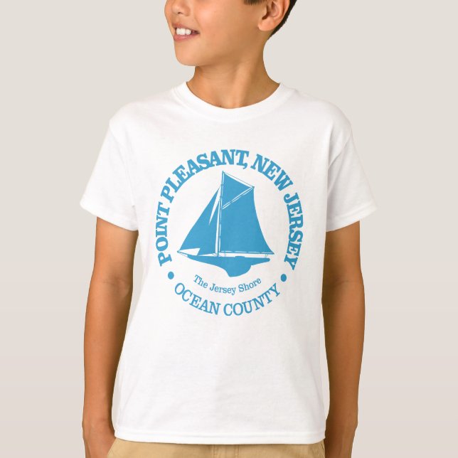 Camiseta Point Pleasant NJ (loop) (Frente)