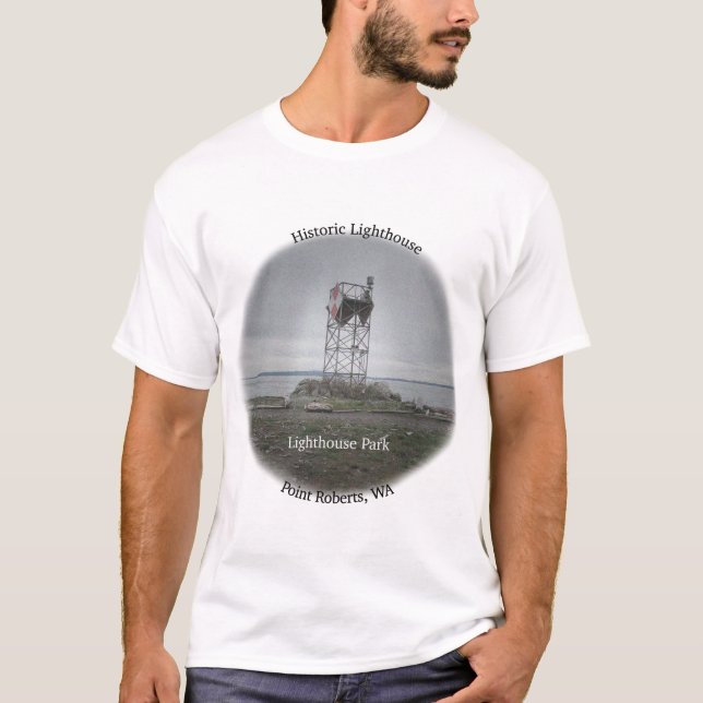 Camiseta Point Roberts Lighthouse (Frente)